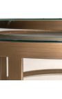 Coffee table Bloomville brass shagreen incl. glass tops (Set of 2) - 7