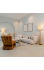 Structura rundt salongbord i Beige Travertin - 100 cm
