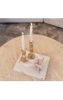 Structura Round sofabord i beige travertin - 100 cm