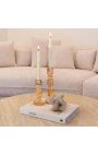 Structura Runder Couchtisch in Beige Travertin - 100 cm