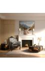 Socha jednorožce v terakotové barvě
