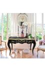 Барокко черный письменный стол в стиле Louis XV, черный блокнот - 10
