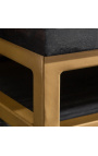 Meuble Bar NERVURA en manguier noir – 140 cm - 1