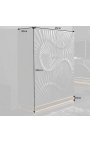 Meuble Bar NERVURA en manguier noir – 140 cm - 1