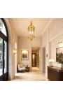 Liela zāle laterna, apzeltīta bronza Louis XV Stils - 40cm Ø - 3
