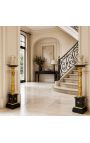 Empire Style Black Marmor stolpec s pozlačeno bron - 5