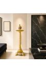 Beige Marmorsäule im Napoleon III-Stil mit Bronze