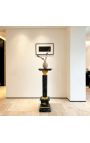 Коринфская колонна из черного мрамора с позолоченной бронзой в стиле ампир - 7