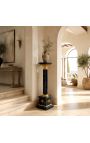 Korinthische Säule aus schwarzem Marmor mit vergoldeter Bronze im Empire-Stil - 2