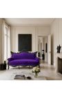 Barokk-rokokoo 3-kohaline lilla samet ja must puit