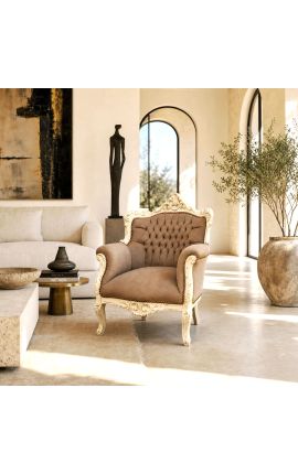 Krčma "princezná" V barokovom štýle modrý samet a béžové patinované drevo - 2
