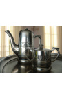 5-kaffe og te i sølv brass "Stor hotell"