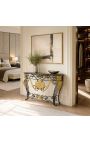 Smijernskonsoll i Louis XV-stil med sort marmor - 4