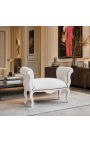 Baroque Louis XV pink Vale nahknahast valge ja valge lakitud puit - 5