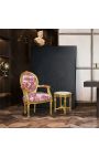 [Limited Edition] Louis XVI barokni stil naslonjač s toale de jouy tkanina i pozlaćenog drva - 12