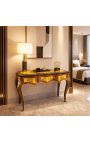 Louis XV stil skrivebord med 3 skuffer med marquetry - 6