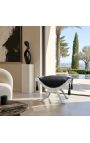 Dagobert Bench Black Velvet ja Silver Wood - 16