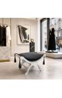 Dagobert Bench Black Velvet și lemn de argint - 12