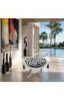 Dagobert Bench Zebra Fabric și lemn de argint - 9