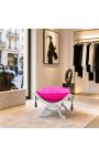 Dagobert Bench Fushia Tesatura roz si lemn de argint - 6