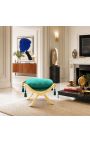 Dagoberti pink roheline samet ja kuldne puit - 3