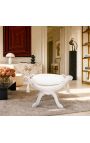 Dagobert Bench White Kleedette en Silver Wood - 3