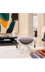 DagoBert Bench Grey Velvet in srebrni les - 2