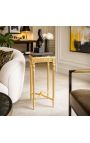 Tall model Golden Bide Stolný štvorcový Louis XVI štýl čierny mramor top - 6