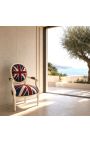 Krēsls baroka stils Louis XVI "Savienības domkrats" un bēša koksne - 11