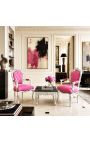 Négyzet alakú barokk dohányzóasztal ezüstös fával és fekete márvánnyal - 2