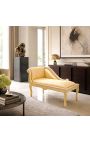 Louis XV Craise Langue Gold Saten tkanina in Gold Wood - 2