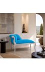 Baročni stoletja Langue Turquoise Velvet Fabric in srebrni les - 3