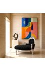 Chaise longue barocca di velluto nero con legno argento - 6