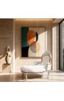 Barroco chaise longue piel blanca con madera de plata - 11