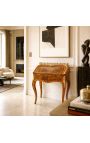 Skrivebord Scriban Louis XV Stil med marquetry og gullbronse - 7