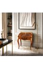Bureau Scriban de style Louis XV avec marqueterie et bronzes - 4
