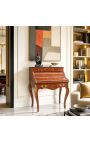 Louis XV Stil-Roll-Top-Sekretär mit 7 Schubladen und Marquetrie - 5