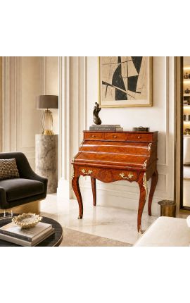Louis XV СТИЛЬ СЕКРЕТАРЬ СТИЛЬ С 7 Ящиками и Маркетри - 2