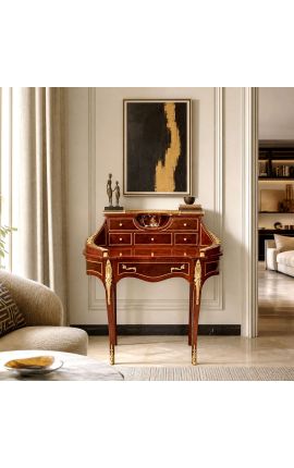 Desk "Bonheur du Jour" Marquery Wood, Napoleon III stil - 2