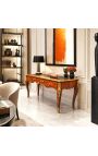 Suur Louis XV Stiil Desk roosipuu Marquetry - 9