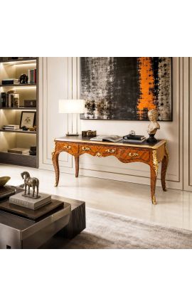Store Louis XV stil skrivebord I Rosewood Marquetry - 2