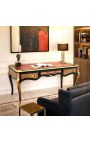 Grande mesa estilo Napoleão III com marchetaria Boulle - 5