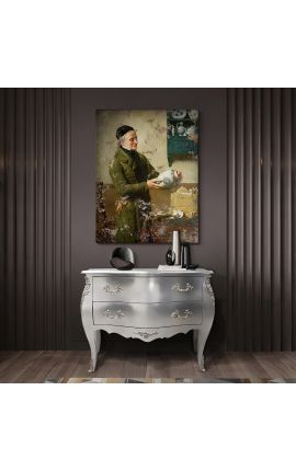 Barokk-uteller stiili Louis XV hõbedase hõbedase broneesidega