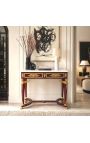 Console medio stile impero con bronzo e marmo bianco - 11