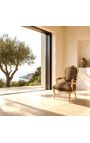 Barocker Sessel aus Leoparden- und Goldholz im Louis XV-Stil - 8