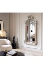 Sølv Louis XV rocaille stil rektangulært spejl - 102 cm x 53 cm - 7