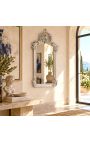 Sølv Louis XV rocaille stil rektangulært spejl - 102 cm x 53 cm - 3