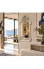 Espejo rectangular de estilo de rocaille de Plata Louis XV - 102 cm x 53 cm - 4