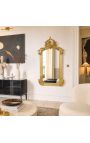 Golden Louis XV rocaille stílusú rectangular tükör - 102 cm x 53 cm - 5