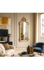 Guld Louis XV rocaille stil rektangulært spejl - 102 cm x 53 cm - 11